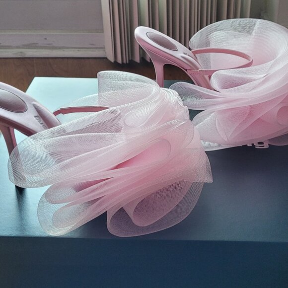 Alexander Wang Pink Pom Heels - Picture 2 of 7